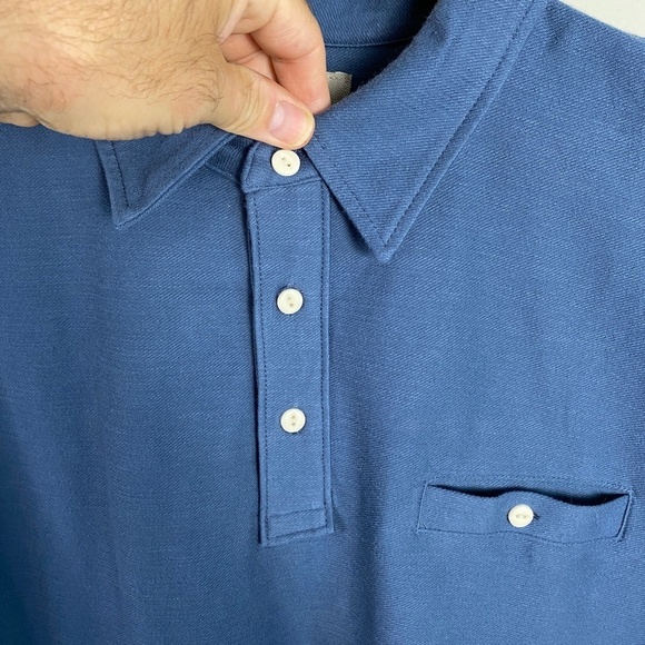 Jachs New York Men's Short Sleeve Blue Medium Weight Polo Shirt Size XL Pocket - Picture 5 of 13